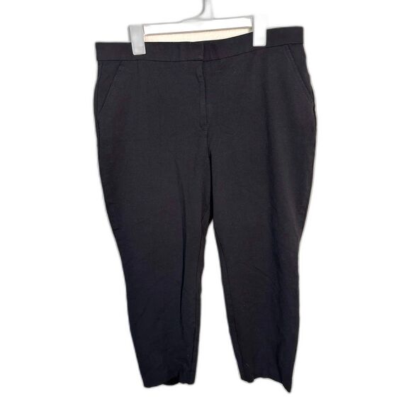 Banana Republic Pants - Banana Republic Women's Black Ponte Knit Ankle Dress Pants 16 Stretch Workwear